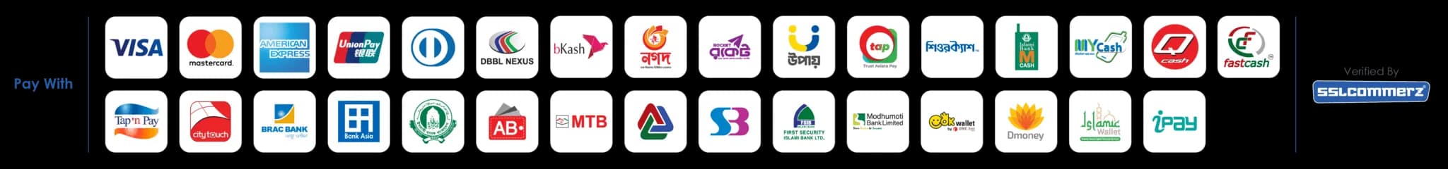 SSLCommerz payment methods